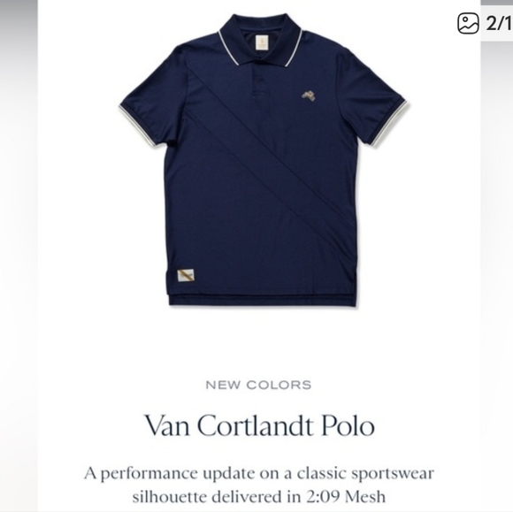 tracksmith van cortlandt polo Size Meium Blue - Picture 14 of 15